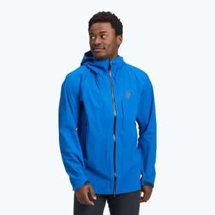 Giacca da pioggia Black Diamond Highline Stretch Shell da uomo blu drifter