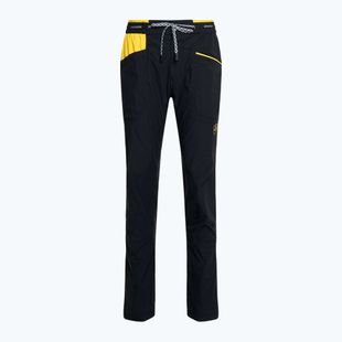 Pantaloni da arrampicata La Sportiva da uomo Talus nero/giallo