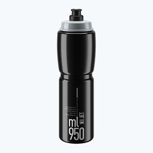 Bottiglia da bicicletta Elite Jet 950 ml logo nero/grigio