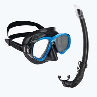 Set da immersione Cressi Perla + Messico nero/blu