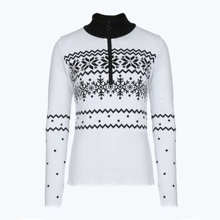 Felpa termica da donna Newland Groenlandia Half Zip bianco/nero