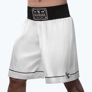 Pantaloncini da allenamento Hayabusa Pro Boxing bianchi