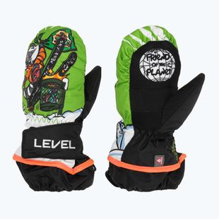 Guanti da sci per bambini Level Animal lime