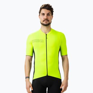 Maglia ciclismo Alé Maglia MC Color Block uomo giallo fluo
