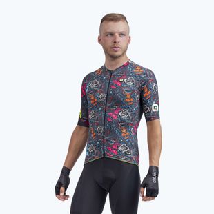Maglia ciclismo Alé Maglia MC Tattoo uomo grigio
