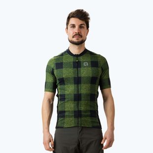 Maglia ciclismo Alé Maglia MC uomo verde scozzese