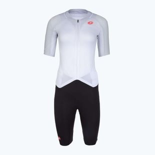 Body da ciclismo da donna Castelli Free Sanremo 3 SS in white/black