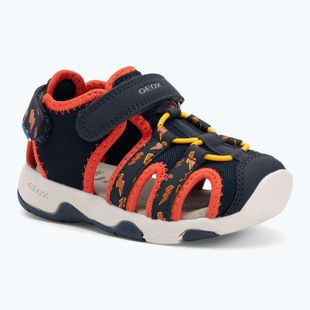 Geox Multy, sandali per bambini blu/arancio