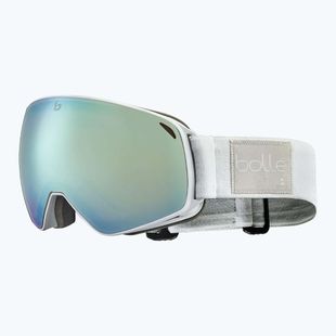 Occhiali da sci Bollé Eco Torus M bianco ghiaccio opaco/azzurro
