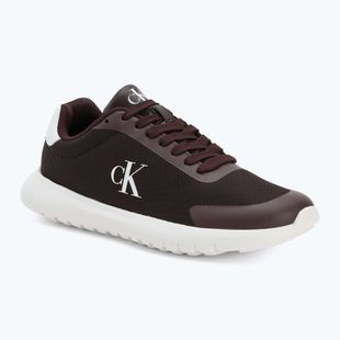 Scarpe donna Calvin Klein YW0YW01750 3 Eva Runner Mesh MG brown out/green haze