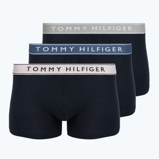 Boxer Tommy Hilfiger Trunk WB 3 pairs purple pink/antique silverer/aegean sea