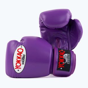 Guanti da boxe da uomo YOKKAO Matrix flash viola