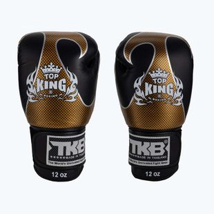 Guanti da boxe Top King Muay Thai Empower nero/oro