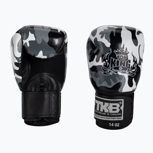 Guantoni da boxe grigi Top King Muay Thai Empower