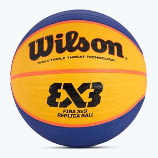Wilson Fiba 3x3 Replica RBR basket blu/giallo taglia 6