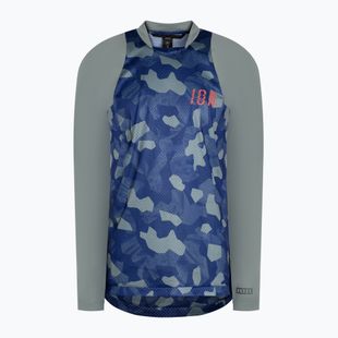 Maglia da ciclismo a maniche lunghe da uomo ION Scrub verde marea