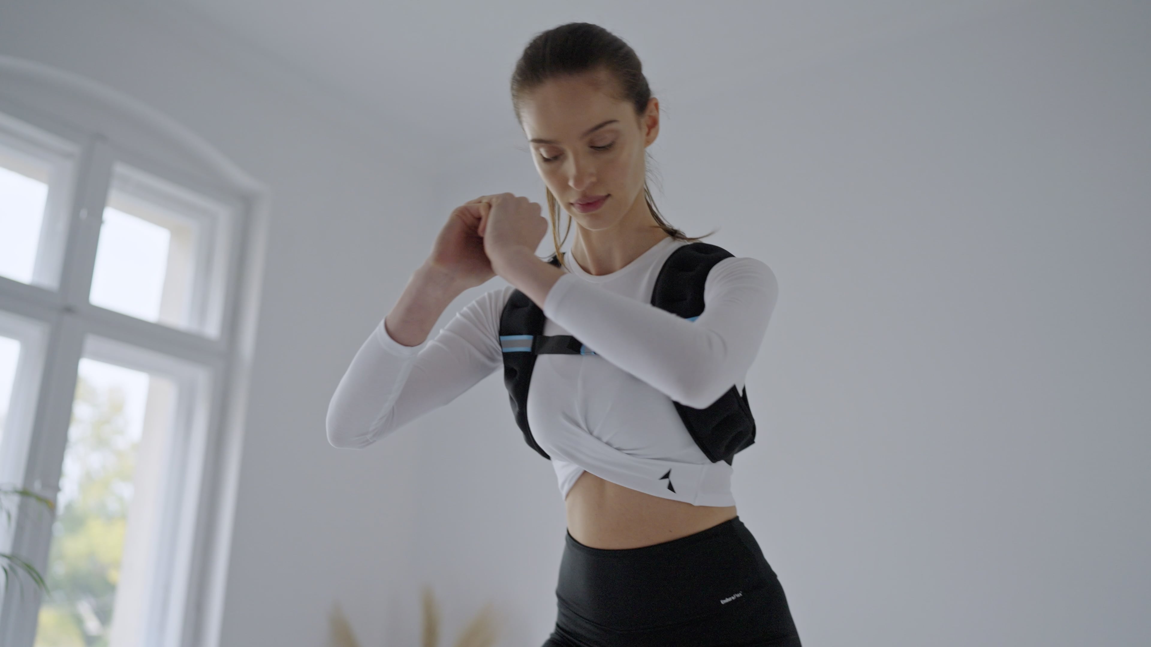 TREXO WV-05 Gilet per allenamento con i pesi da 5 kg nero
