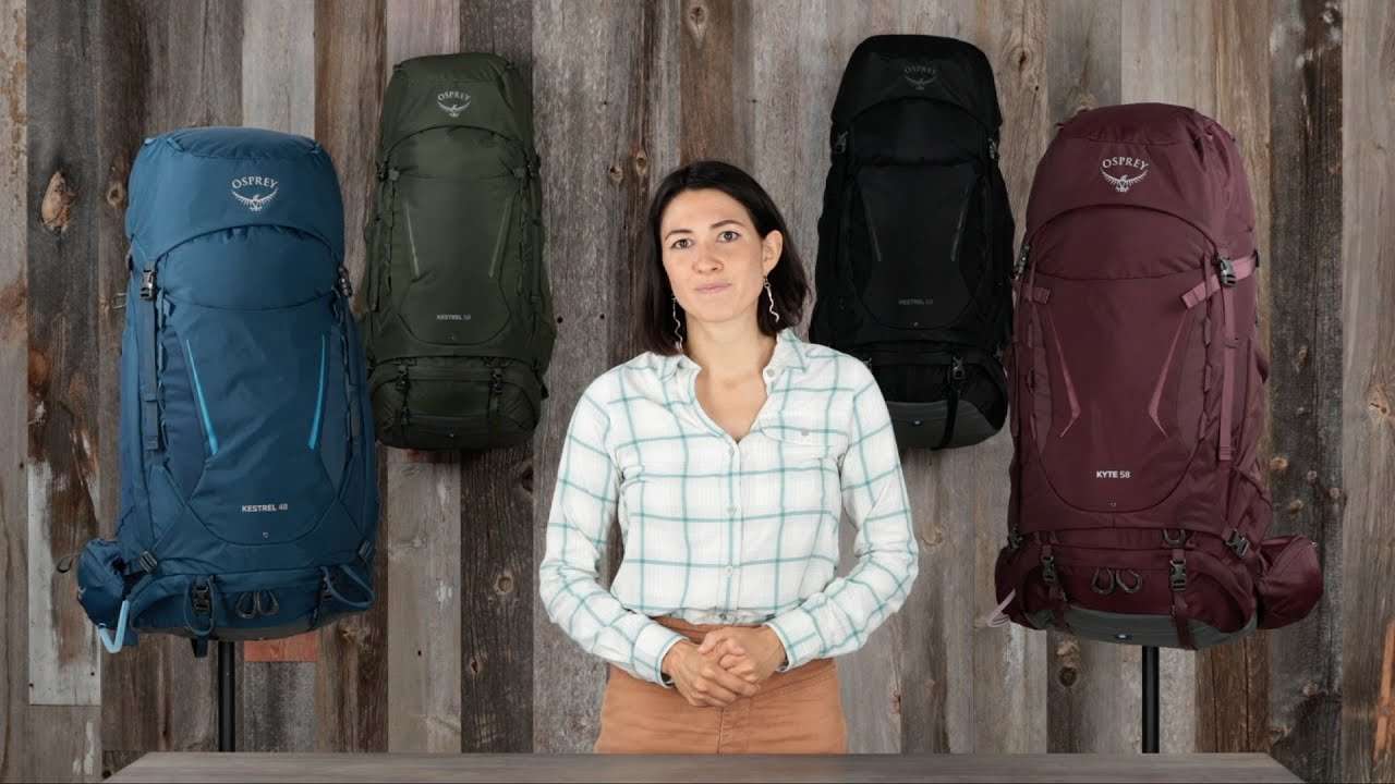 Zaino da trekking da uomo Osprey Kestrel 38 l nero